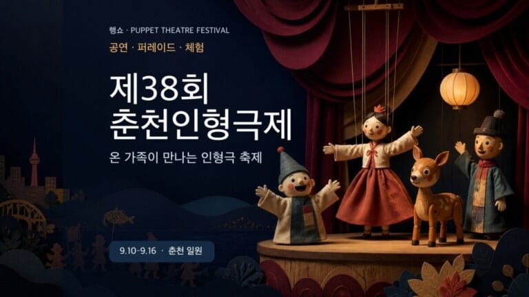 제38회 춘천인형극제 공연 퍼레이드 체험 관람 가이드 대표 이미지