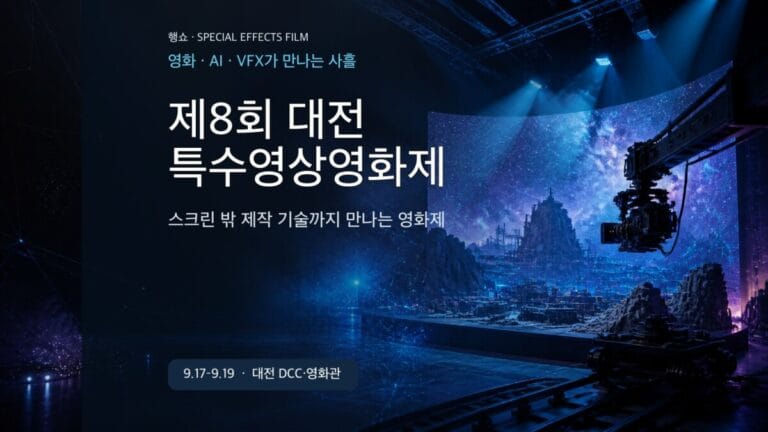 제8회 대전특수영상영화제 상영 AI VFX 프로그램 가이드 대표 이미지