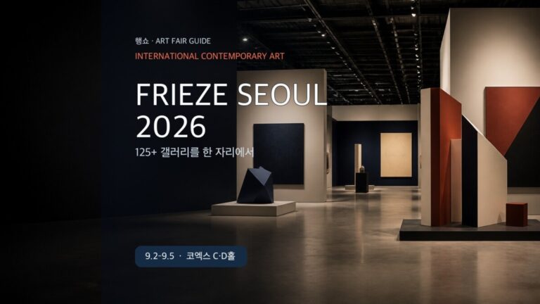 Frieze Seoul 2026 첫 방문 가이드 대표 이미지