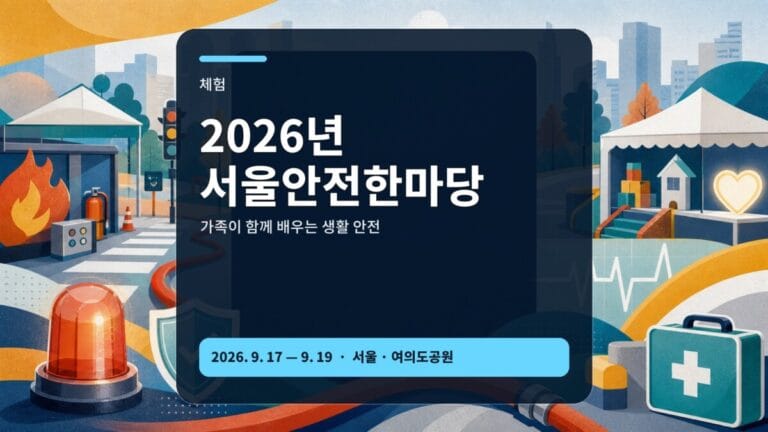 2026년 서울안전한마당 체험 분야 동선 가이드 대표 이미지